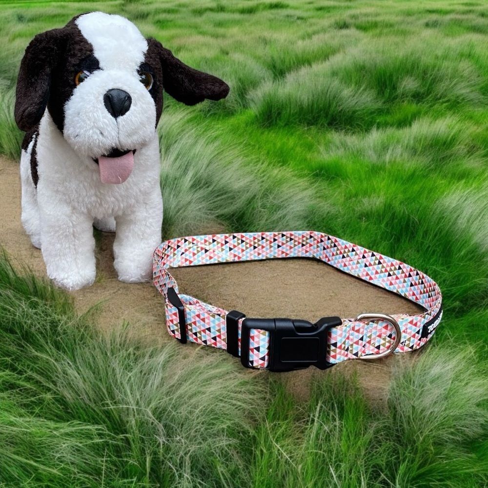 NWOT New Pettidol Dog Pet Collar w/Quick Release Buckle Chevron Pattern
